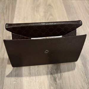 Gucci Dark Brown Monogram sunglass Holder